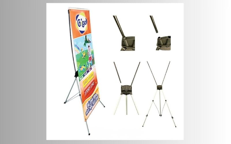 Kiểm tra đầy đủ các bộ phận của chân standee